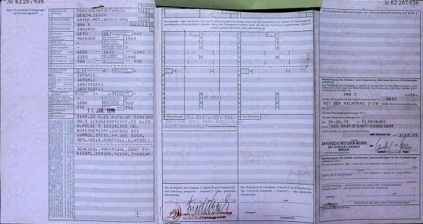 BMW E21 316, 1978 Original Classic Car Documents for Sale! - Image 2