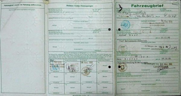 BMW E21 320, 1979 Original Classic Car Documents for Sale! - Image 2