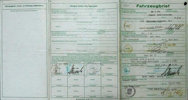 BMW E21 320, 1979 Original Classic Car Documents for Sale! - Image 2