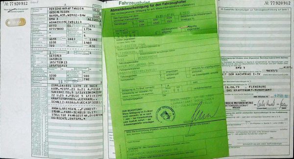 BMW E21 318, 1982 Original Classic Car Documents for Sale! - Image 3