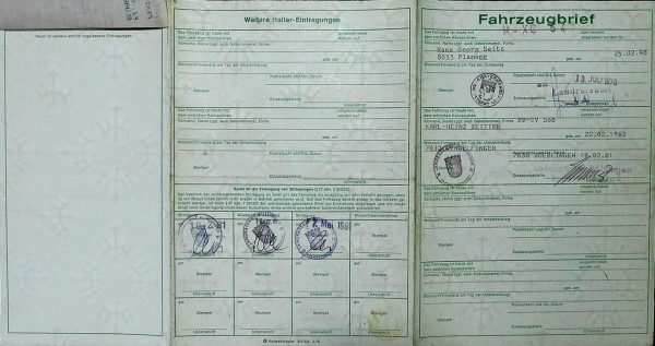 BMW E21 320, 1978 Original Classic Car Documents for Sale! - Image 4