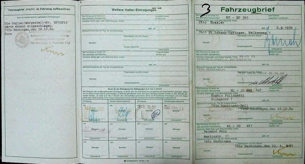 BMW E21 320, 1975 Original Classic Car Documents for Sale! - Image 4