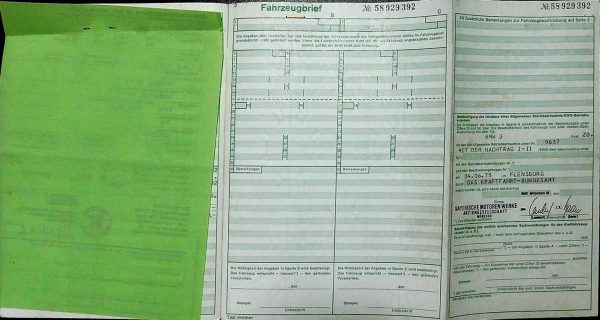 BMW E21 320, 1975 Original Classic Car Documents for Sale! - Image 3