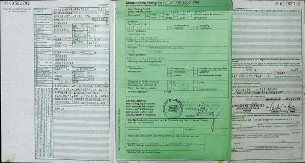 BMW E21 318, 1976 Original Classic Car Documents for Sale! - Image 3