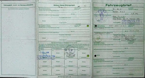BMW E21 318, 1981 Original Classic Car Documents for Sale! - Image 5