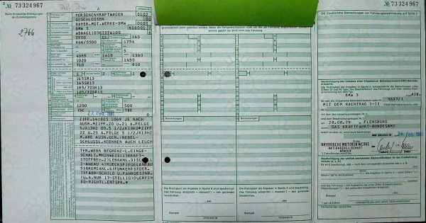 BMW E21 318, 1981 Original Classic Car Documents for Sale! - Image 2