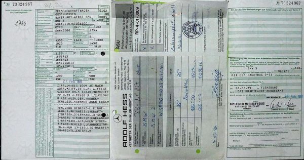 BMW E21 318, 1981 Original Classic Car Documents for Sale! - Image 3