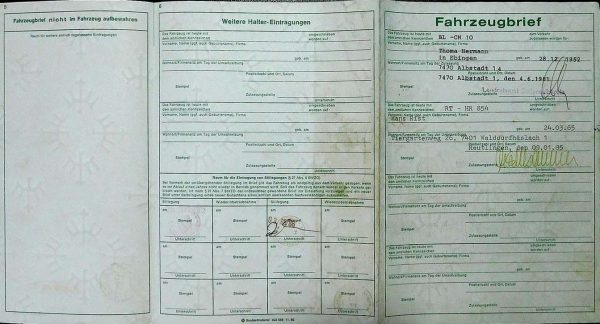 BMW E21 323i, 1981 Original Classic Car Documents for Sale! - Image 4