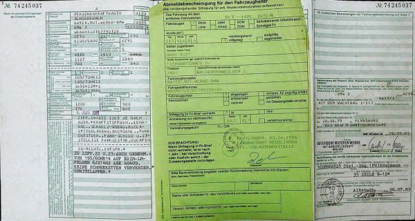 BMW E21 323i, 1981 Original Classic Car Documents for Sale! - Image 3
