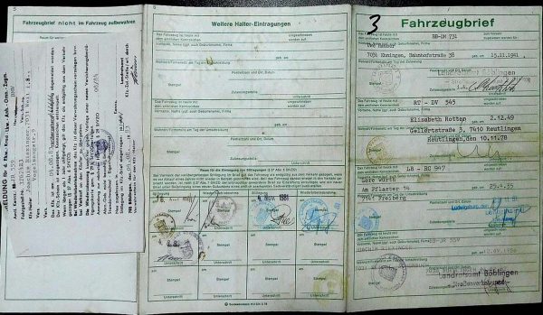 BMW E21 316, 1976 Original Classic Car Documents for Sale! - Image 3