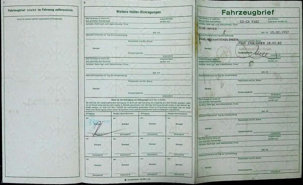 BMW E21 318, 1983 Original Classic Car Documents for Sale! - Image 2