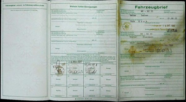 BMW E21 320, 1980 Original Classic Car Documents for Sale! - Image 2