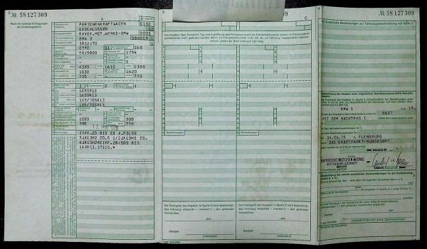 BMW E21 318, 1976 Original Classic Car Documents for Sale! - Image 4