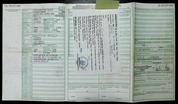 BMW E21 318, 1976 Original Classic Car Documents for Sale! - Image 5