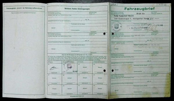 BMW E21 318, 1976 Original Classic Car Documents for Sale! - Image 2