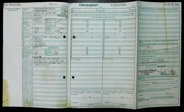 BMW E21 318, 1976 Original Classic Car Documents for Sale! - Image 3