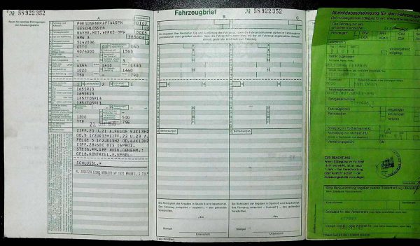 BMW E21 316, 1976 Original Classic Car Documents for Sale! - Image 4