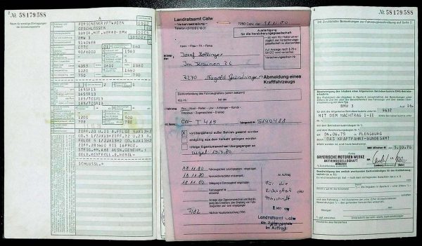BMW E21 316, 1976 Original Classic Car Documents for Sale! - Image 4