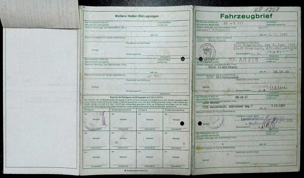 BMW E21 316, 1976 Original Classic Car Documents for Sale! - Image 2