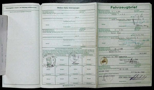 BMW E21 320, 1977 Original Classic Car Documents for Sale! - Image 2