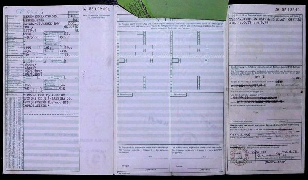 BMW E21 320, 1976 Original Classic Car Documents for Sale! - Image 3