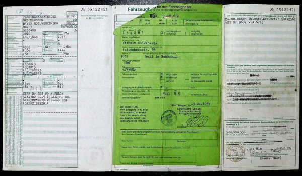 BMW E21 320, 1976 Original Classic Car Documents for Sale! - Image 4