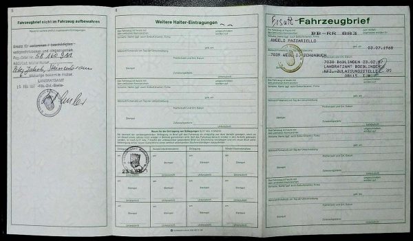 BMW E21 318, 1976 Original Classic Car Documents for Sale! - Image 2
