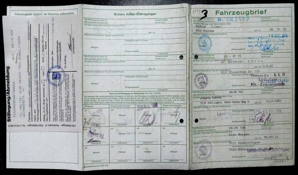 BMW E21 320, 1975 Original Classic Car Documents for Sale! - Image 3