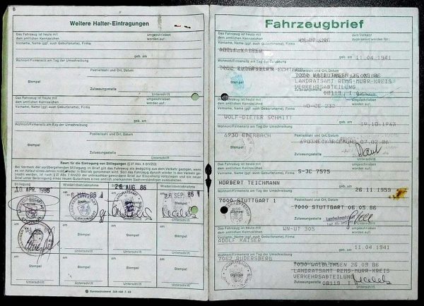 BMW E30 320i, 1984 Original Classic Car Documents for Sale! - Image 2