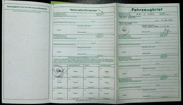 BMW E30 320i, 1984 Original Classic Car Documents for Sale! - Image 2