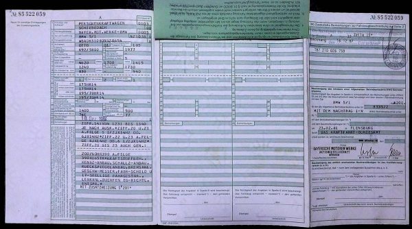 BMW E28 520i, 1984 Original Classic Car Documents for Sale! - Image 3