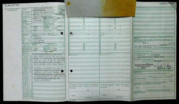 BMW E12 520, 1979 Original Classic Car Documents for Sale! - Image 3