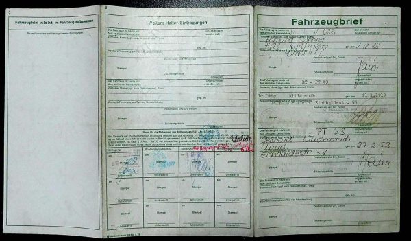 BMW E12 520, 1972 Original Classic Car Documents for Sale! - Image 2
