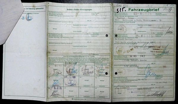 BMW E12 525, 1977 Original Classic Car Documents for Sale! - Image 3