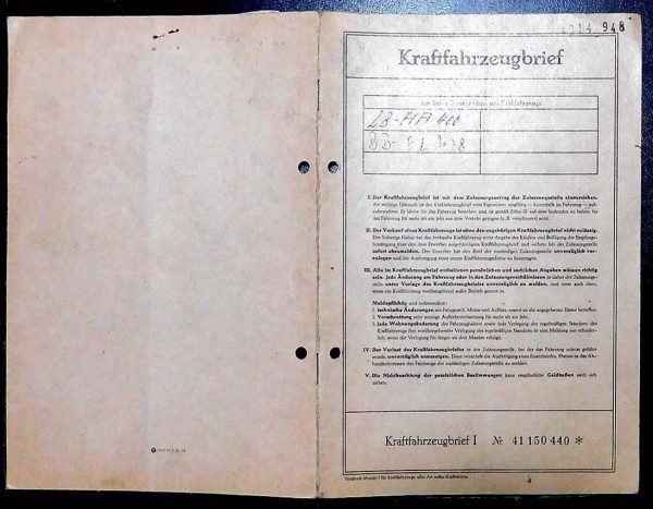 BMW E3 2800, 1970 Original Classic Car Documents for Sale! - Image 2