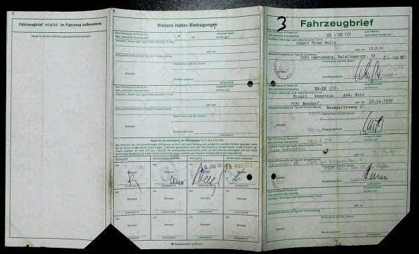 BMW E21 316, 1977 Original Classic Car Documents for Sale! - Image 2