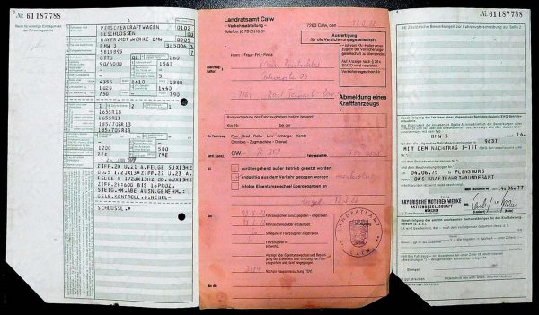 BMW E21 316, 1977 Original Classic Car Documents for Sale! - Image 4