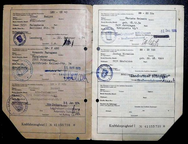 BMW 02 2002, 1971 Original Classic Car Documents for Sale! - Image 3