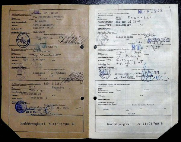 BMW  2000, 1971 Original Classic Car Documents for Sale! - Image 3
