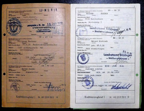 BMW E3 2500, 1972 Original Classic Car Documents for Sale! - Image 3