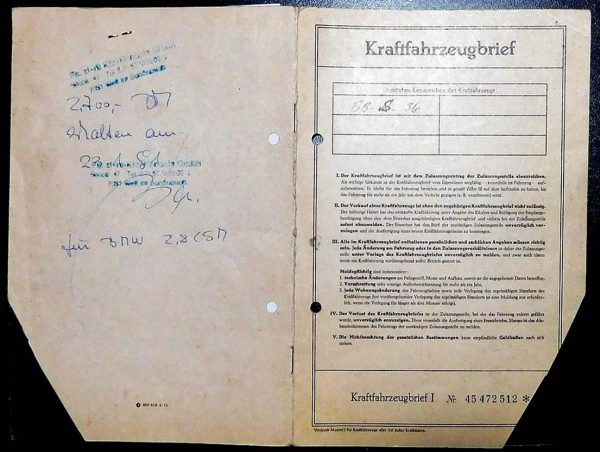 Renault  Paris, 1972 Original Classic Car Documents for Sale! - Image 2