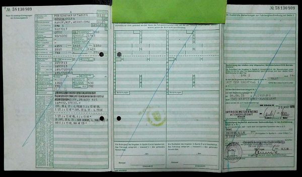 BMW E21 316, 1976 Original Classic Car Documents for Sale! - Image 3