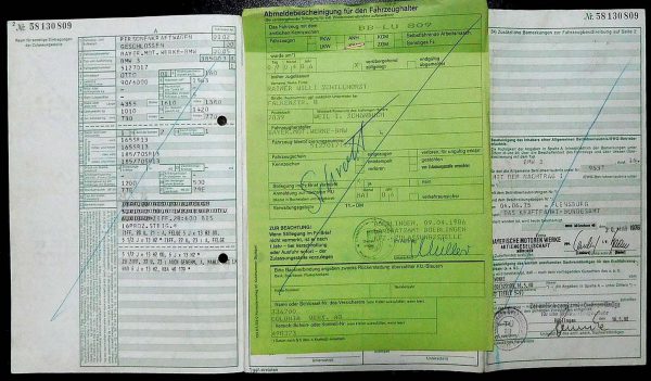 BMW E21 316, 1976 Original Classic Car Documents for Sale! - Image 4