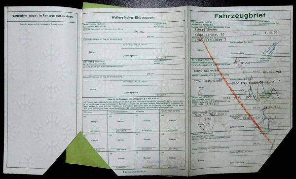 BMW E21 318, 1977 Original Classic Car Documents for Sale! - Image 2