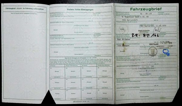 BMW E12 528i, 1979 Original Classic Car Documents for Sale! - Image 2