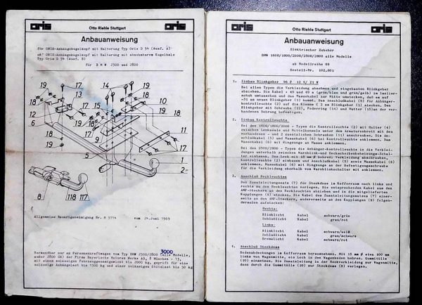 BMW 02 1802, 1972 Original Classic Car Documents for Sale! - Image 8