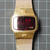 Pulsar LED Watch Time Computer P3408-2 men's dress