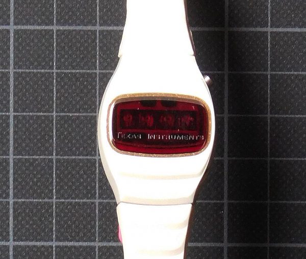 Texas Instruments TI LED Watch Series 600 WHITE Lady