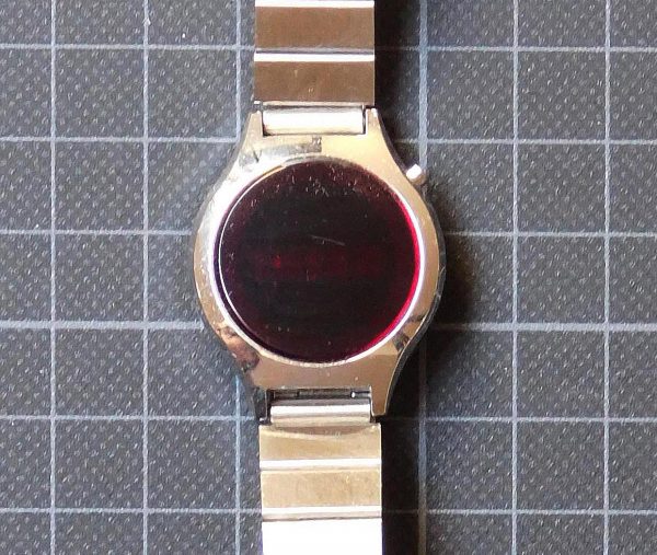 Ladies LED watch, silver tone 1