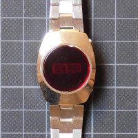 Ladies LED watch, silver tone 2